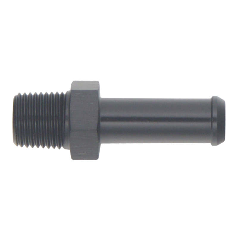 DeatschWerks 1/8in NPT Male to 5/16in Hose Barb Fitting - Matte Black