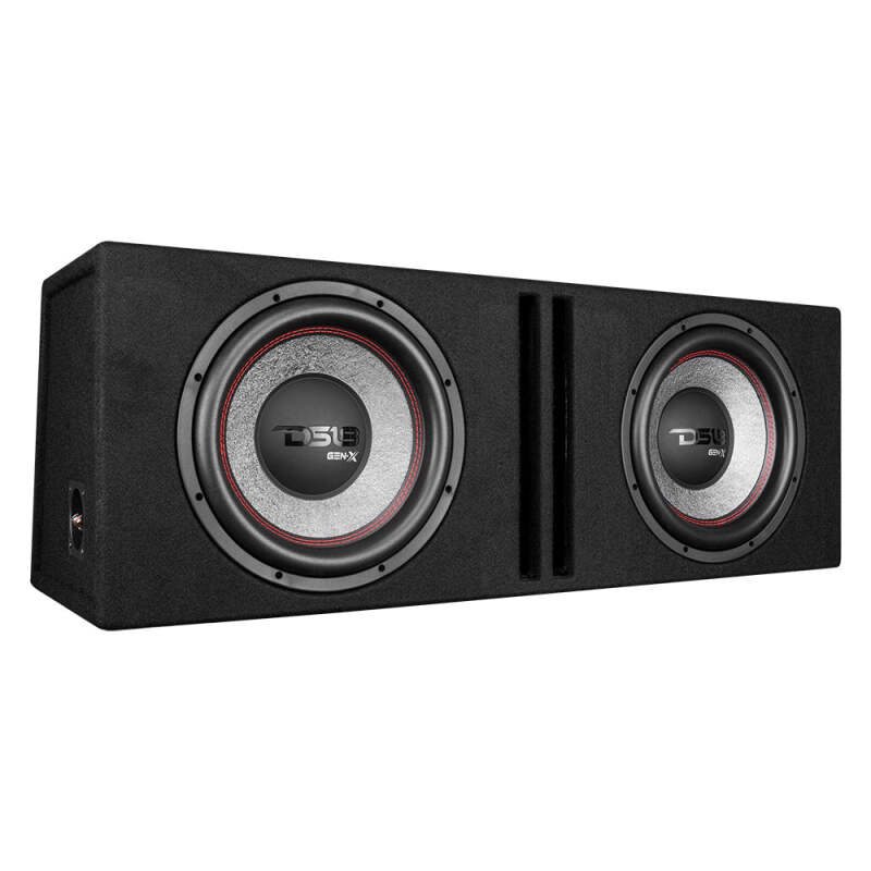 DS18 Dual 12in Loaded 900 Watts RMS 2x GEN-X124D Ported Enclosure Speakers Included (GEN-X212LD)