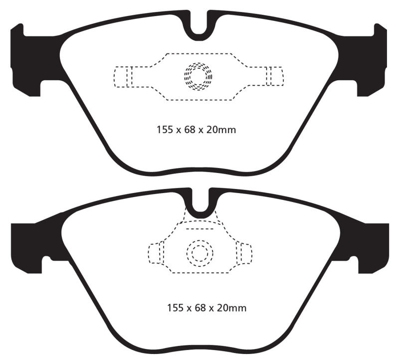 Pastillas de freno delanteras Redstuff EBC 11+ para BMW Z4 3.0 Twin Turbo iS (E89)