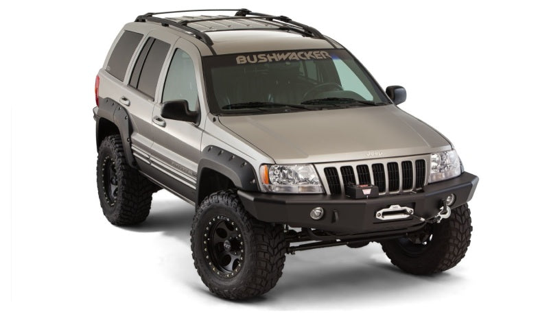 Guardabarros estilo recorte Bushwacker para Jeep Grand Cherokee 99-04, 4 piezas, color negro