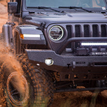 Cargar imagen en el visor de la galería, Westin 18-19 Jeep Wrangler JL WJ2 Full Width Front Bumper w/Bull Bar Textured Black