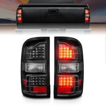 Cargar imagen en el visor de la galería, ANZO 2014-2018 GMC Sierra LED Tail Lights Black Housing Clear Lens