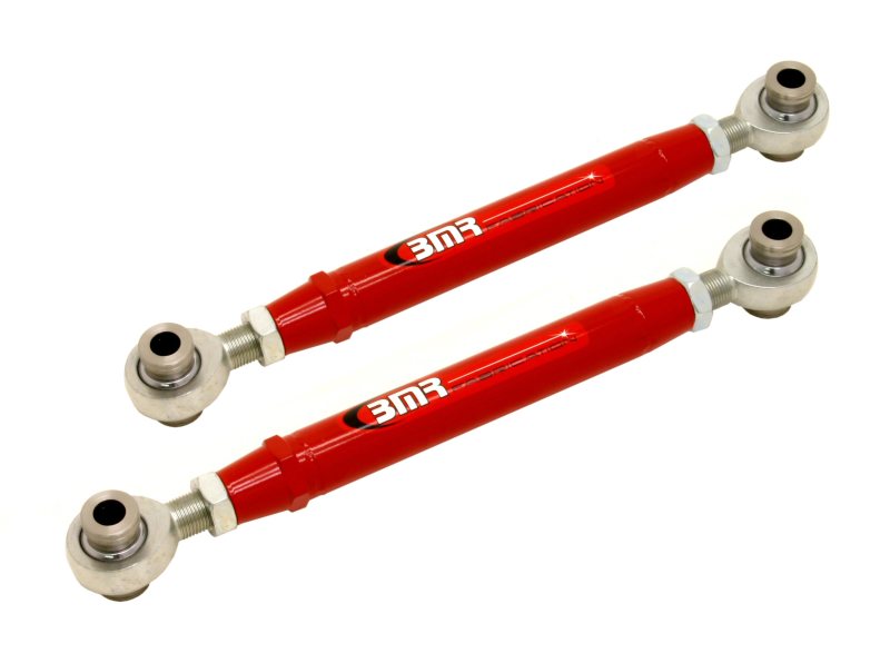 BMR 10-15 5th Gen Camaro Rear Adj. Rod Ends Toe Rods - Red