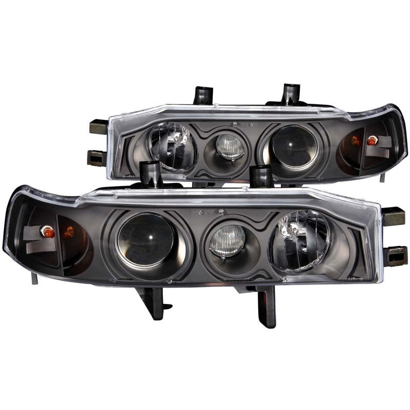 Faros delanteros de proyector ANZO 1990-1993 Honda Accord con Halo negro 1 pieza