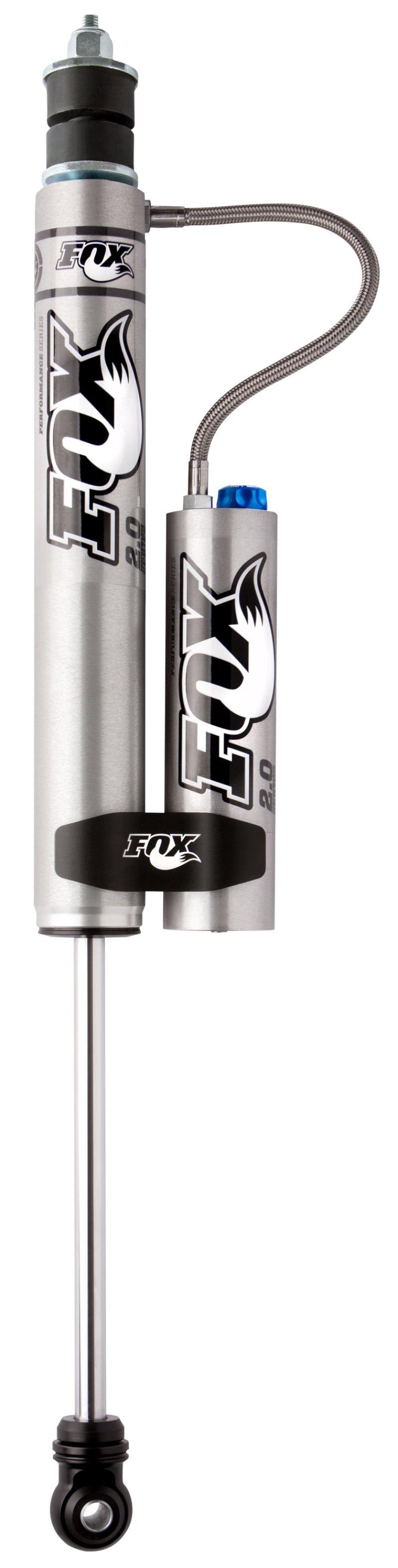 Fox 2.0 Factory Series 10.1in Smooth Body Reservoir Front Shock w/CD Adjuster — Fits 2007-2018 Jeep Wrangler JK