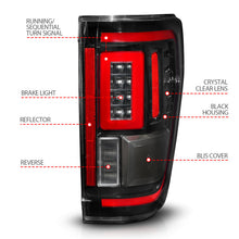 Cargar imagen en el visor de la galería, ANZO 21-23 Ford F-150 LED Taillights Seq. Signal w/BLIS Cover - Black Housing