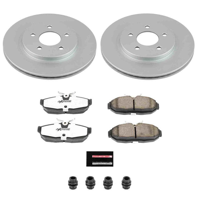 Power Stop 05-11 Ford Mustang Rear Z26 Coated Brake Kit