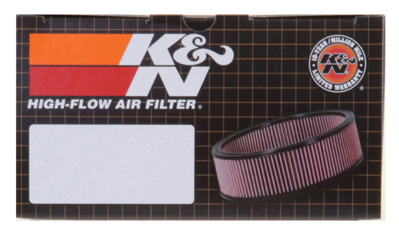 K&N E-3340 Custom Round Air Filter - 6.25in OD, 5.25in ID, 3.25in Height