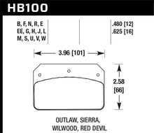 Cargar imagen en el visor de la galería, Hawk Wilwood Dynalite Caliper DTC-30 Brake Pads