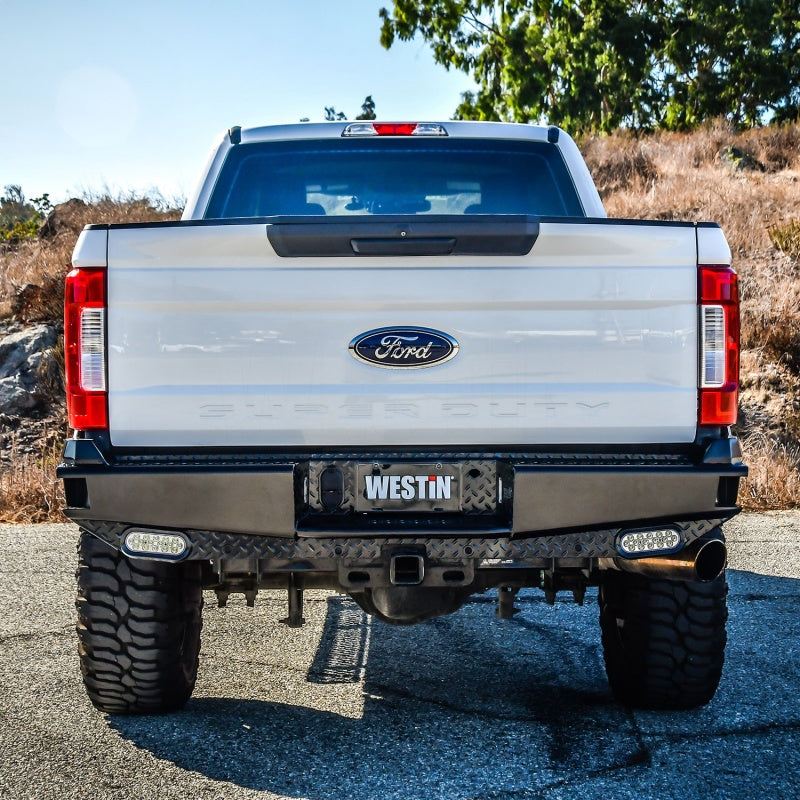 Westin HDX Bandit Rear Bumper - Black — Fits 2017-2022 Ford F-250/F-350 Super Duty