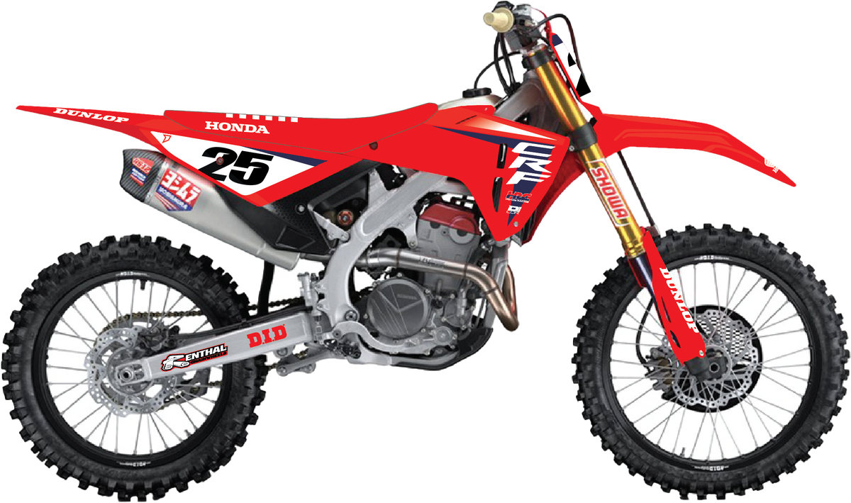 D-COR Complete KIT 25 HRC CRF 250R (22-24) BLK BG (20-10-635)