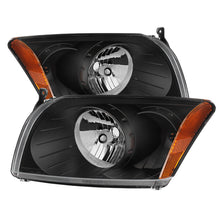 Cargar imagen en el visor de la galería, Xtune Dodge Caliber 07-12 Crystal Headlights -Black HD-JH-DCAL07-AM-BK