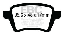 Cargar imagen en el visor de la galería, EBC 13+ Fiat 500L 1.4 Turbo Greenstuff Rear Brake Pads