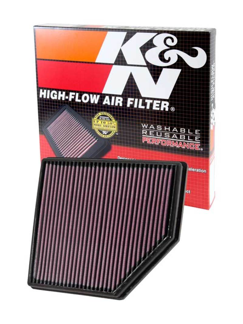 K&N Replacement Air Filter — Fits 2007-2014 Volvo S60, S80, V70, XC60, XC70