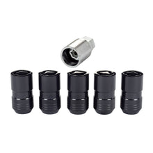 Cargar imagen en el visor de la galería, McGard Wheel Lock Nut Set - 5pk. (Cone Seat) M14X1.5 / 22mm Hex / 1.639in OAL - Black