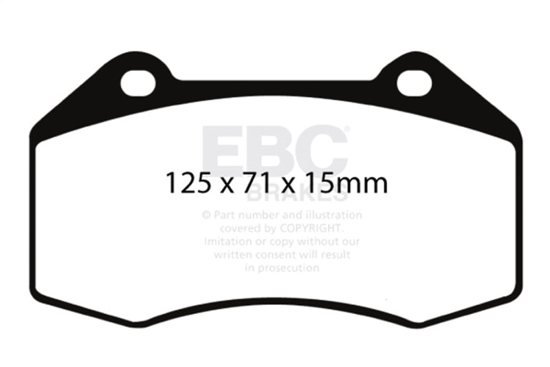 EBC 07-08 Chevrolet Cobalt 2.0 Supercharged (SS) Greenstuff Front Brake Pads