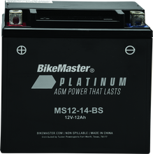 Cargar imagen en el visor de la galería, BikeMaster AGM Battery - MS12-14-BS