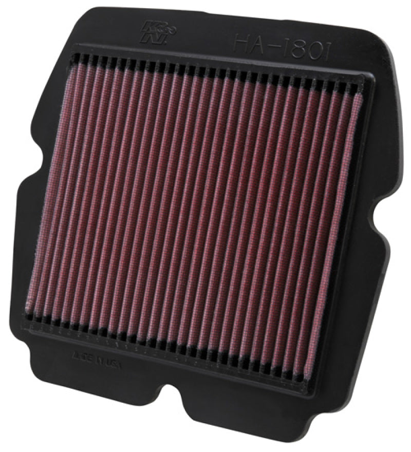 K&N HA-1801 High-Flow Air Filter — Fits 2001-2008 Honda GL1800 Gold Wing