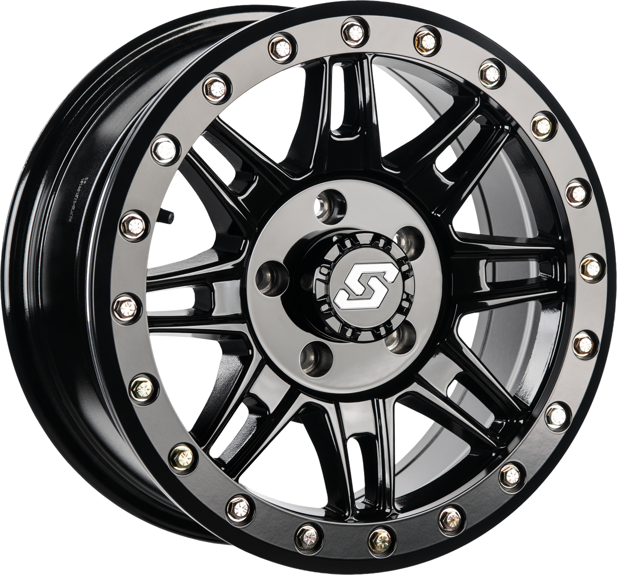 Sedona Clutch Bdlk Wheel 14X7 4/137 +10MM BLK (A-S24B-47037+10)