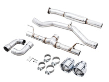 Cargar imagen en el visor de la galería, AWE Subaru BRZ/ Toyota GR86/ Toyota 86 Track Edition Cat-Back Exhaust- Chrome Silver Tips