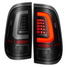 Cargar imagen en el visor de la galería, ANZO 2008-2016 Ford  F-250  LED Tail w/ Lights Bar Black Housing Smoke Lens