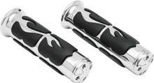 Load image into Gallery viewer, Kuryakyn ISO Flame Grips Metric Universal 1inch Chrome