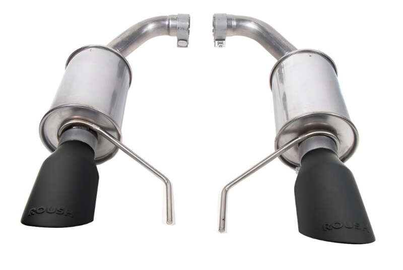 Roush Dual Tip Axle-Back Exhaust w/ Black Tips — Fits 2024 Ford Mustang GT / EcoBoost