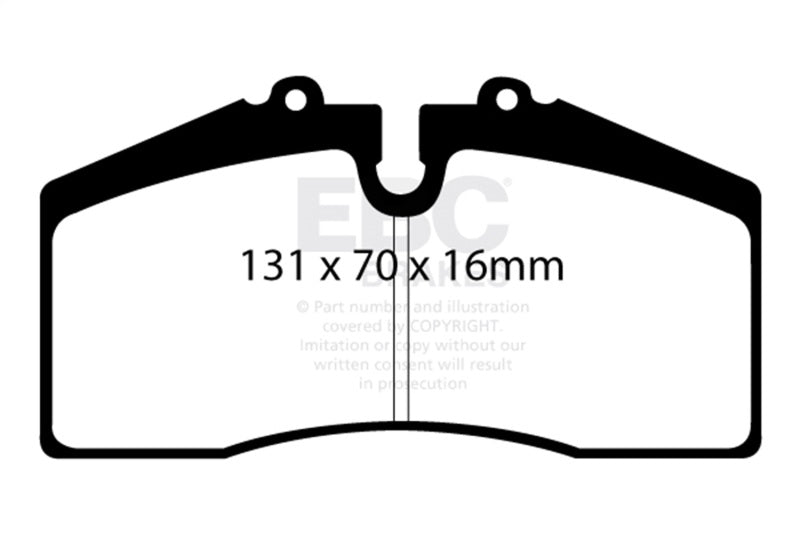 EBC 05+ Ford Saleen Mustang Brembo front calipers Bluestuff Front Brake Pads