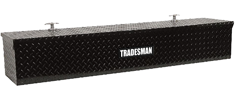 Tradesman 60in. Aluminum Flush Mount Truck Tool Box - Black
