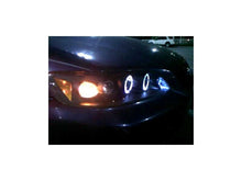 Cargar imagen en el visor de la galería, Faros delanteros Spyder Honda Accord 98-02, 1 unidad, LED, halo, ámbar, reflector, negro PRO-YD-HA98-AM-BK