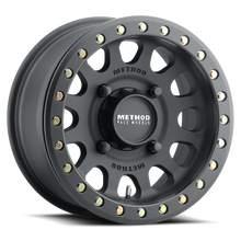 Cargar imagen en el visor de la galería, Method MR401 UTV Beadlock 15x7 / 5+2/38mm Offset / 4x156 / 132mm CB Matte Black Wheel