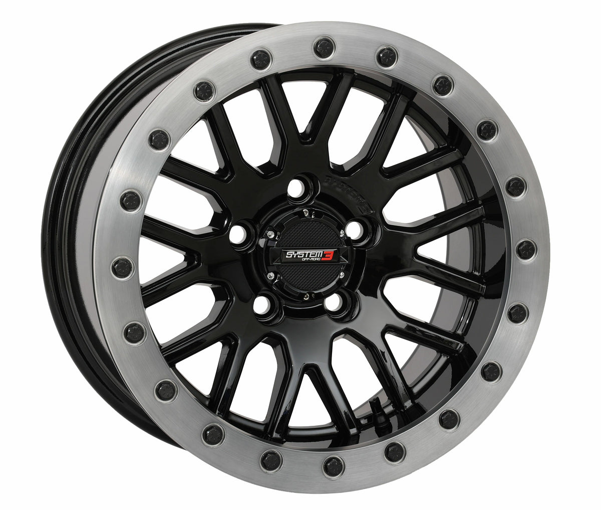 System 3 SB9 Wheel 15X9 5+4 (+10MM) 5/4.5 Gloss Black (15S3-9144)