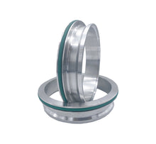 Cargar imagen en el visor de la galería, Granatelli Stainless Steel Dual Seal Clamp 4.0in Weld-On Ferrule Set