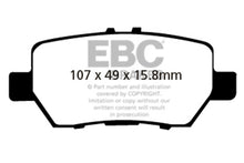 Cargar imagen en el visor de la galería, EBC 05-08 Acura RL 3.5 Greenstuff Rear Brake Pads