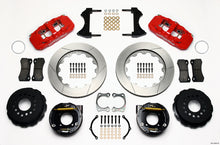 Cargar imagen en el visor de la galería, Wilwood AERO4 Rear P-Brake Kit 14.00in Red Chevy 12 Bolt w/ C-Clips