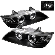 Cargar imagen en el visor de la galería, Faros delanteros Spyder BMW Z3 96-02 LED Halo negro High H1 Low H1 PRO-YD-BMWZ396-HL-BK