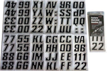 Cargar imagen en el visor de la galería, Hardline Snowmobile Lettering Registration Kit 2 in. - 500 Black/Silver