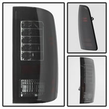 Cargar imagen en el visor de la galería, Spyder Dodge Ram 1500 09-14 LED Tail Lights Incandescent- Blk Smke ALT-YD-DRAM09-LED-BSM