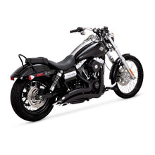 Cargar imagen en el visor de la galería, Vance &amp; Hines HD Dyna 06-17 Big Radius 2-2 Black PCX Full System Exhaust