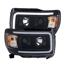 Cargar imagen en el visor de la galería, ANZO 2015+ GMC Canyon Projector Headlights w/ Plank Style Design Black w/ Amber