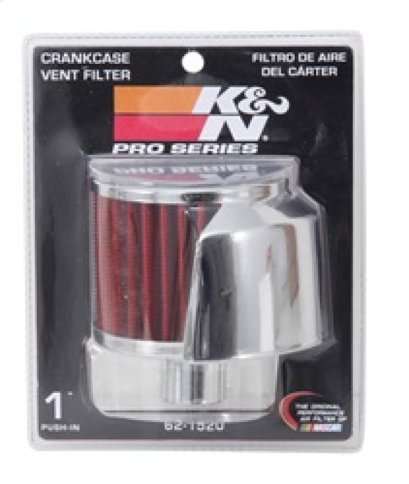 K&N 1" Flange ID x 3" OD x 2.5" Height Vent Filter — Universal