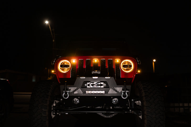 Luces de posición ámbar con parrilla Jeep JL DV8 Offroad 2018+