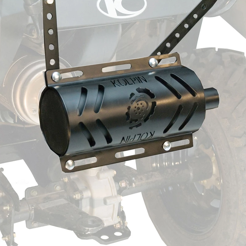 Kolpin Stealth Exhaust 2.0 w/Heat SHI ELD (BLACK) (53570)