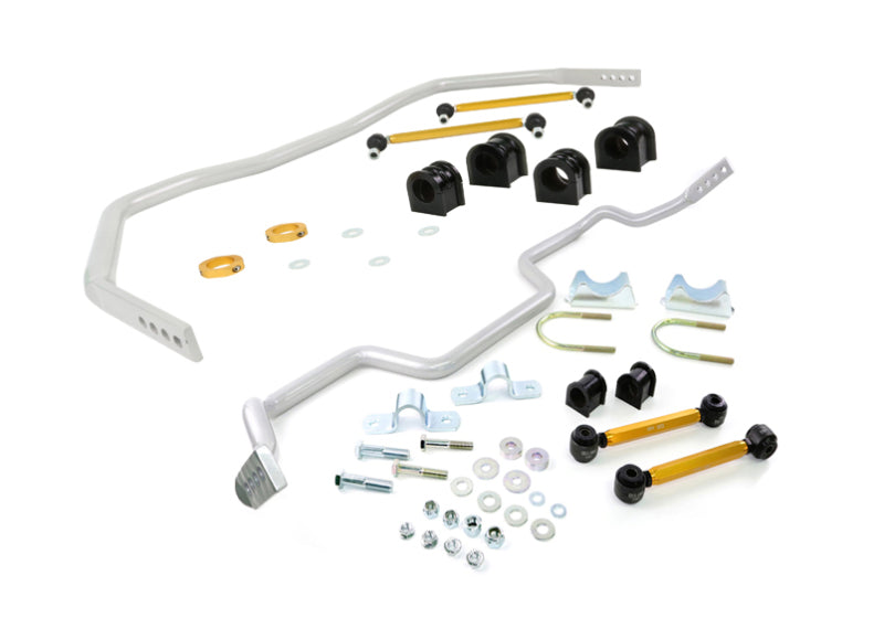 Kit de barra estabilizadora delantera y trasera Whiteline 05-14 Ford Mustang (incl. GT)