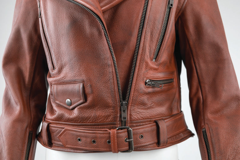 Kuryakyn Leather By River Road Arabian Spice Leather Jacket Black Womens - Small