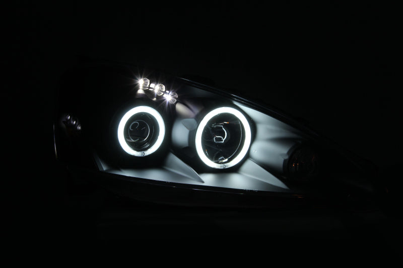 Faros delanteros con proyector ANZO 2005-2006 Acura Rsx con Halo negro