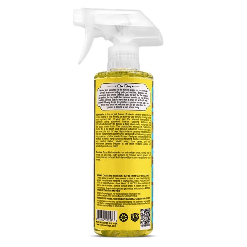 Chemical Guys HydroInterior Ceramic Interior Quick Detailer 16oz — Universal Interior Surface Protection