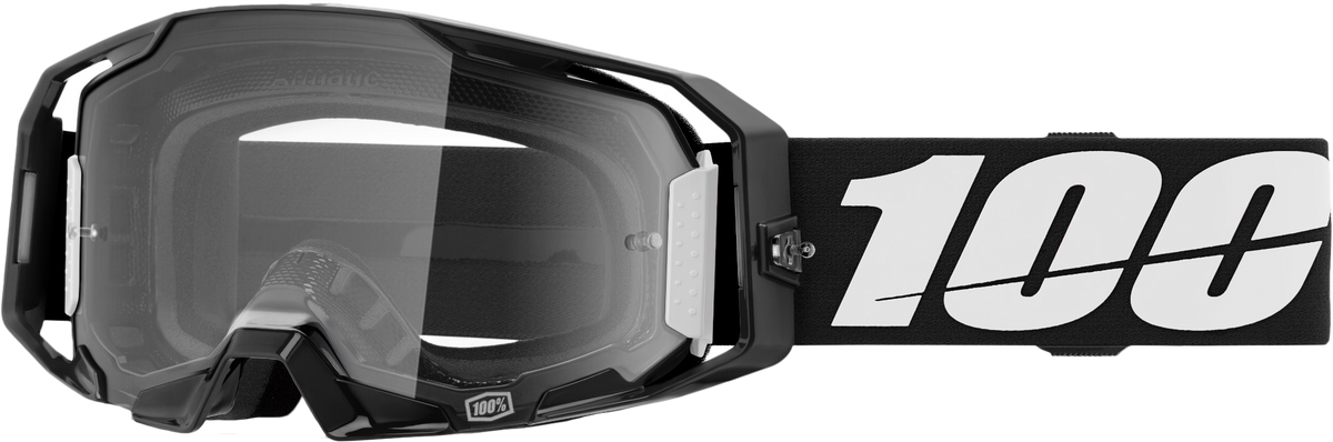100-Percent Armatic Goggle Black Clear Lens (50059-00001)