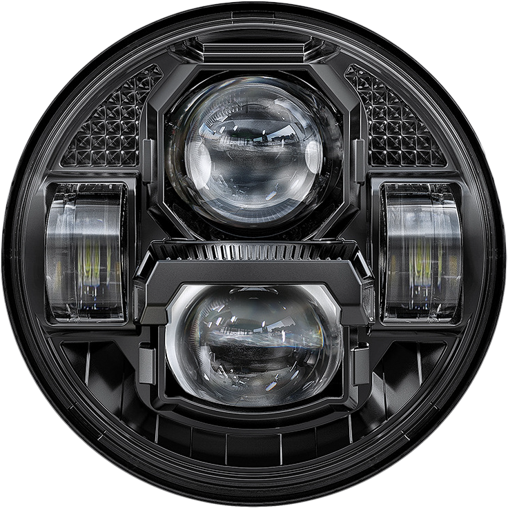 Pathfinder 5 3/4" LED Headlight Rugged Ultra View Black (UV5B)