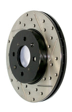 Cargar imagen en el visor de la galería, StopTech 11-12 Dodge Durango Sport Drilled &amp; Slotted Front Passenger-Side Brake Rotor